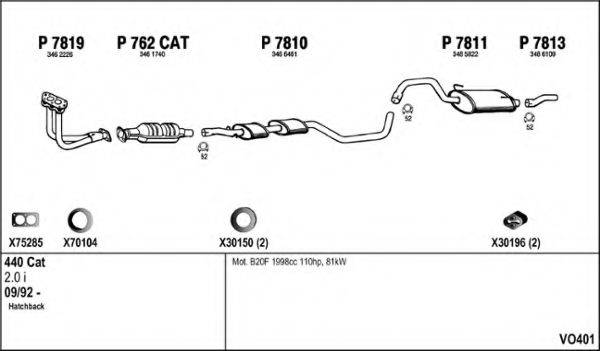 FENNO VO401 Система випуску ОГ