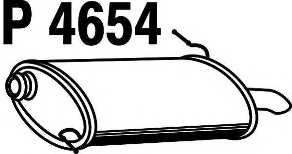 FENNO P4654 Глушник вихлопних газів кінцевий