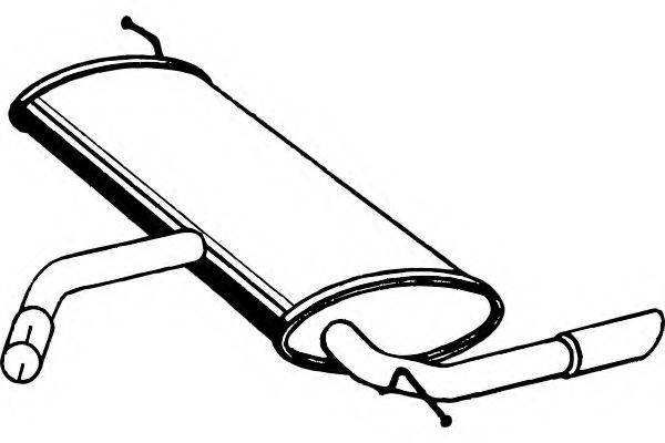 FENNO P5557 Глушник вихлопних газів кінцевий