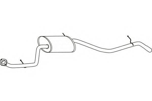 FENNO P6582 Глушник вихлопних газів кінцевий