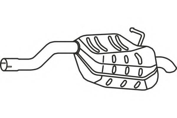 FENNO P7156 Глушник вихлопних газів кінцевий