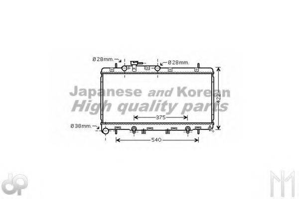 ASHUKI S55004 Радіатор, охолодження двигуна