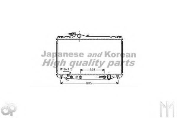 ASHUKI T55060 Радіатор, охолодження двигуна