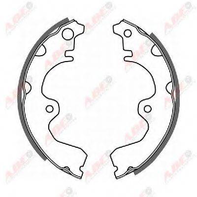ABE C02047ABE Комплект гальмівних колодок