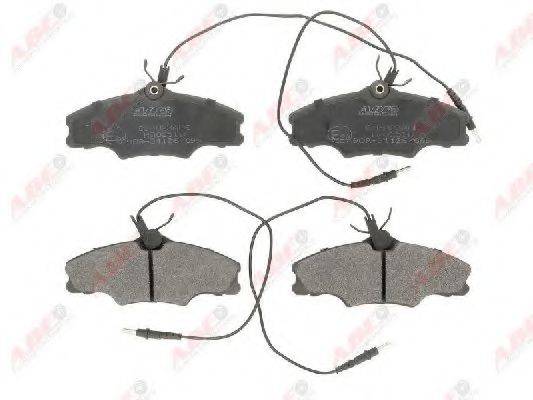 ABE C1P023ABE Комплект гальмівних колодок, дискове гальмо