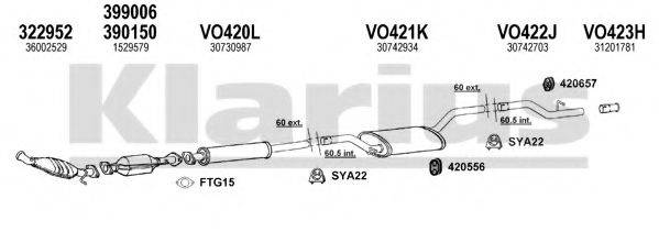KLARIUS 960478U Система випуску ОГ