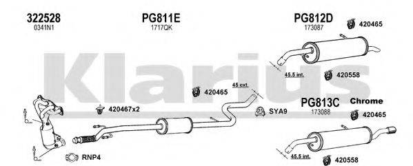 KLARIUS 631236U Система випуску ОГ