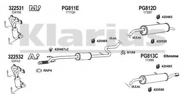 KLARIUS 631246U Система випуску ОГ