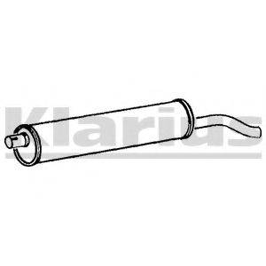 KLARIUS 220313 Глушник вихлопних газів кінцевий