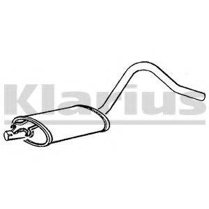 KLARIUS 230278 Середній глушник вихлопних газів