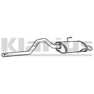 KLARIUS 250534 Глушник вихлопних газів кінцевий