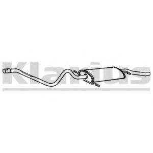 KLARIUS 260362 Глушник вихлопних газів кінцевий