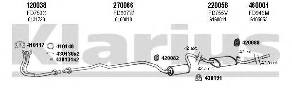 KLARIUS 360314E Система випуску ОГ