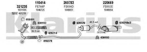 KLARIUS 361325E Система випуску ОГ