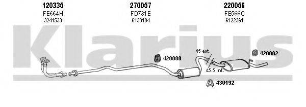 KLARIUS 361356E Система випуску ОГ