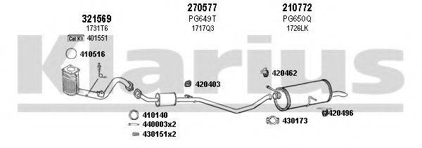 KLARIUS 630740E Система випуску ОГ