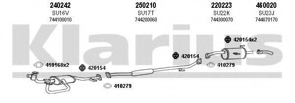 KLARIUS 800015E Система випуску ОГ
