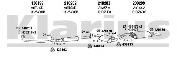 KLARIUS 930485E Система випуску ОГ