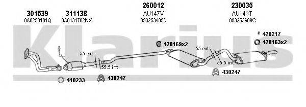 KLARIUS 940276E Система випуску ОГ