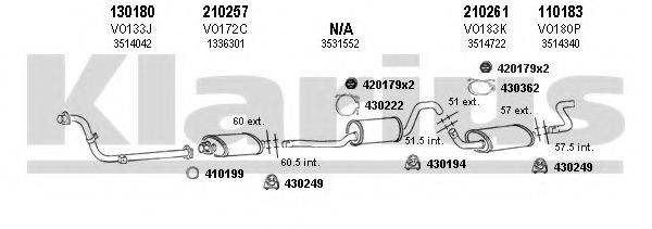 KLARIUS 960148E Система випуску ОГ