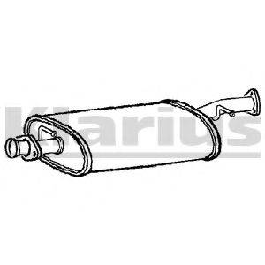 KLARIUS 220682 Середній глушник вихлопних газів