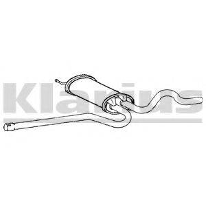 KLARIUS 260820 Середній глушник вихлопних газів