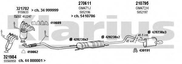 KLARIUS 391267E Система випуску ОГ