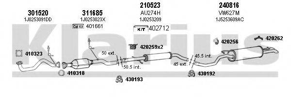 KLARIUS 780075E Система випуску ОГ