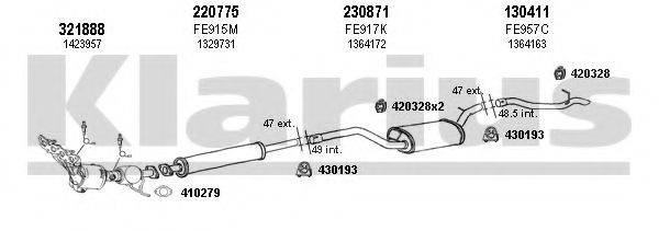 KLARIUS 361653E Система випуску ОГ
