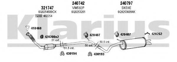 KLARIUS 780074E Система випуску ОГ