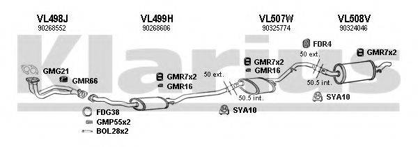 KLARIUS 390344U Система випуску ОГ
