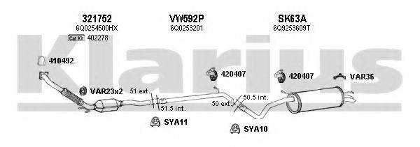 KLARIUS 780046U Система випуску ОГ