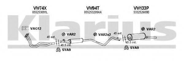 KLARIUS 930028U Система випуску ОГ