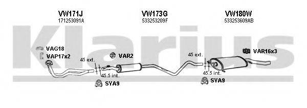 KLARIUS 930078U Система випуску ОГ