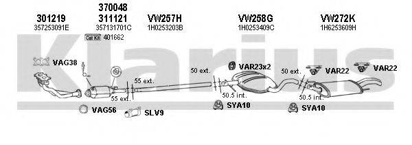 KLARIUS 930298U Система випуску ОГ