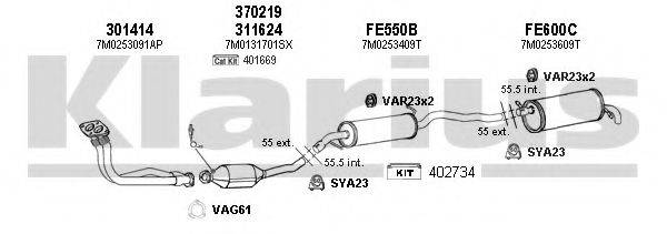 KLARIUS 930560U Система випуску ОГ