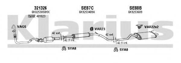 KLARIUS 930826U Система випуску ОГ