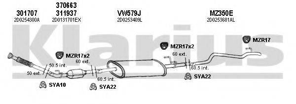 KLARIUS 931096U Система випуску ОГ