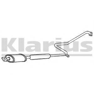 KLARIUS DN315V Середній глушник вихлопних газів