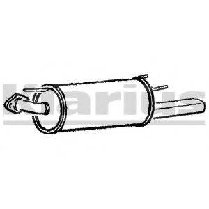 KLARIUS GM262Q Глушник вихлопних газів кінцевий