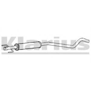 KLARIUS GM522J Середній глушник вихлопних газів