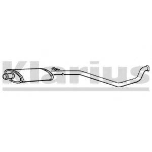 KLARIUS PG505E Середній глушник вихлопних газів