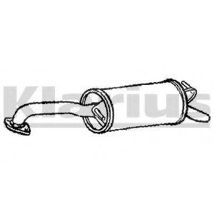 KLARIUS TY581H Глушник вихлопних газів кінцевий