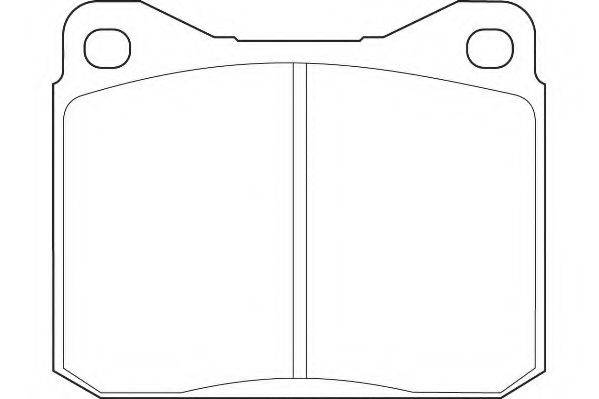 WAGNER WBP20280A Комплект гальмівних колодок, дискове гальмо