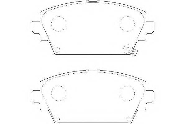 WAGNER WBP23094B Комплект гальмівних колодок, дискове гальмо