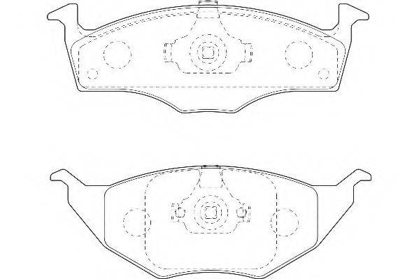 WAGNER WBP23394A Комплект гальмівних колодок, дискове гальмо