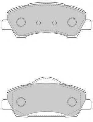 WAGNER WBP80011A Комплект гальмівних колодок, дискове гальмо