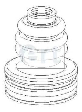 ERT 500404 Комплект пильника, приводний вал