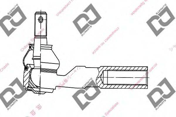 DJ PARTS DE1011 Наконечник поперечної кермової тяги