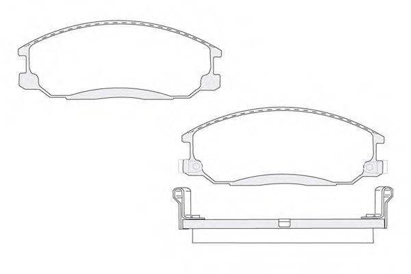 KSM-KOSHIMO 18500058054 Комплект гальмівних колодок, дискове гальмо